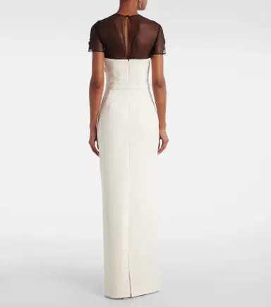 Safiyaa Embellished crêpe gown | Thumbnail 3 Safiyaa Embellished crêpe gown | Thumbnail 3