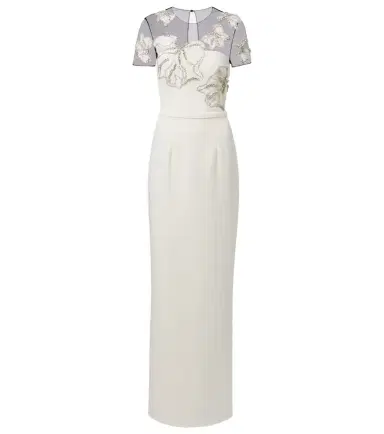 Safiyaa Embellished crêpe gown | Thumbnail 1 Safiyaa Embellished crêpe gown | Thumbnail 1