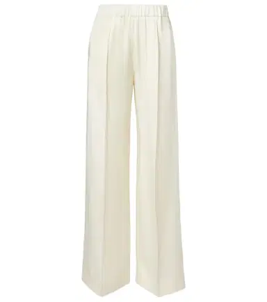 Jil Sander Gathered satin wide-leg pants | Thumbnail 1 Jil Sander Gathered satin wide-leg pants | Thumbnail 1