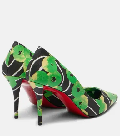 Christian Louboutin Miss Z 80 printed satin pumps | Thumbnail 3 Christian Louboutin Miss Z 80 printed satin pumps | Thumbnail 3