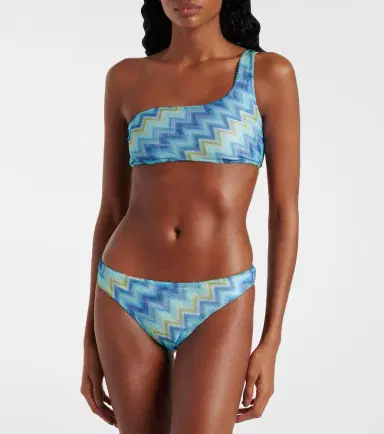 Missoni Zigzag one-shoulder bikini | Thumbnail 2 Missoni Zigzag one-shoulder bikini | Thumbnail 2
