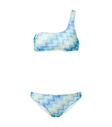 Missoni Zigzag one-shoulder bikini | Thumbnail 1 Missoni Zigzag one-shoulder bikini | Thumbnail 1