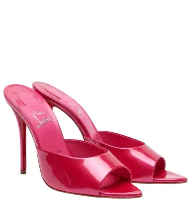 Christian Louboutin Miss Z 100 patent leather mules | Thumbnail 1 Christian Louboutin Miss Z 100 patent leather mules | Thumbnail 1