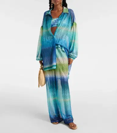 Missoni Zigzag palazzo pants | Thumbnail 4 Missoni Zigzag palazzo pants | Thumbnail 4