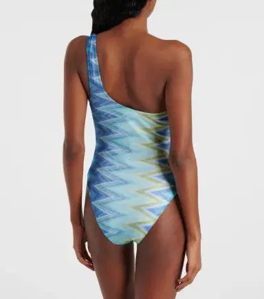 Missoni Zigzag one-shoulder swimsuit | Thumbnail 2 Missoni Zigzag one-shoulder swimsuit | Thumbnail 2