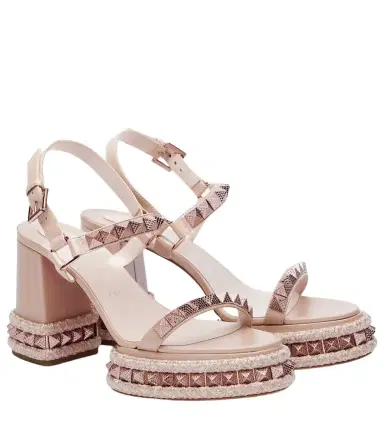 Christian Louboutin Superaclou 85 leather platform sandals | Thumbnail 1 Christian Louboutin Superaclou 85 leather platform sandals | Thumbnail 1