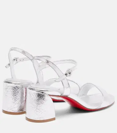 Christian Louboutin Miss Jane 55 metallic leather sandals | Thumbnail 3 Christian Louboutin Miss Jane 55 metallic leather sandals | Thumbnail 3