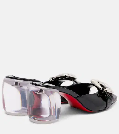 Christian Louboutin Minny Bubble 70 patent leather mules | Thumbnail 3 Christian Louboutin Minny Bubble 70 patent leather mules | Thumbnail 3