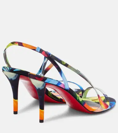 Christian Louboutin Rosa Z 80 printed satin sandals | Thumbnail 2 Christian Louboutin Rosa Z 80 printed satin sandals | Thumbnail 2