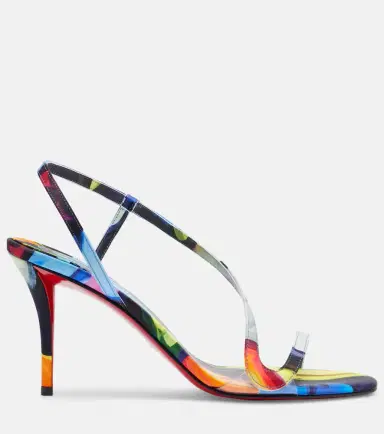 Christian Louboutin Rosa Z 80 printed satin sandals | Thumbnail 4 Christian Louboutin Rosa Z 80 printed satin sandals | Thumbnail 4