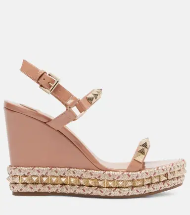 Christian Louboutin Pyra Clou 110 leather espadrille wedges | Thumbnail 2 Christian Louboutin Pyra Clou 110 leather espadrille wedges | Thumbnail 2