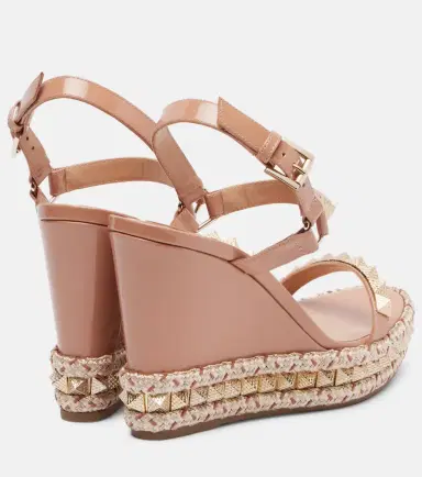 Christian Louboutin Pyra Clou 110 leather espadrille wedges | Thumbnail 3 Christian Louboutin Pyra Clou 110 leather espadrille wedges | Thumbnail 3