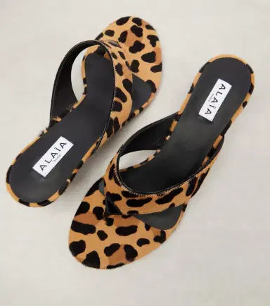 Alaïa Alaïa Infradito 55 calf hair thong sandals | Thumbnail 2 Alaïa Alaïa Infradito 55 calf hair thong sandals | Thumbnail 2