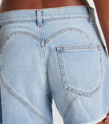 Area Embellished denim shorts | Thumbnail 2 Area Embellished denim shorts | Thumbnail 2