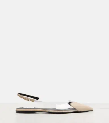 Alaïa Alaïa Caur suede and PVC slingback ballet flats | Thumbnail 2 Alaïa Alaïa Caur suede and PVC slingback ballet flats | Thumbnail 2