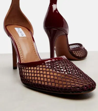 Alaïa Alaïa 90 fishnet pumps | Thumbnail 4 Alaïa Alaïa 90 fishnet pumps | Thumbnail 4