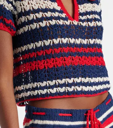 Anna Kosturova Crochet cotton crop top | Thumbnail 4 Anna Kosturova Crochet cotton crop top | Thumbnail 4