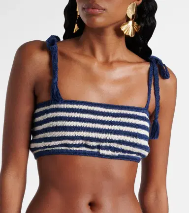 Anna Kosturova Coastal striped crochet cotton crop top | Thumbnail 4 Anna Kosturova Coastal striped crochet cotton crop top | Thumbnail 4