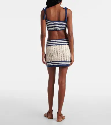 Anna Kosturova Gabrielle crochet cotton miniskirt | Thumbnail 4 Anna Kosturova Gabrielle crochet cotton miniskirt | Thumbnail 4
