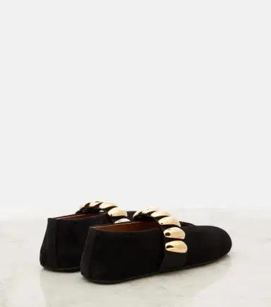 Alaïa Alaïa Embellished suede ballet flats | Thumbnail 2 Alaïa Alaïa Embellished suede ballet flats | Thumbnail 2