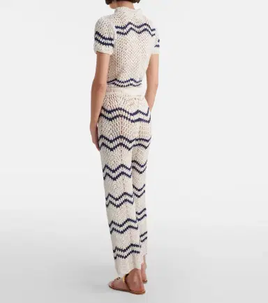 Anna Kosturova Nautical crochet cotton wide-leg pants | Thumbnail 2 Anna Kosturova Nautical crochet cotton wide-leg pants | Thumbnail 2