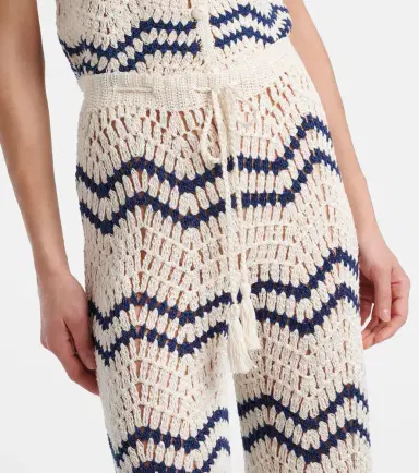 Anna Kosturova Nautical crochet cotton wide-leg pants | Thumbnail 3 Anna Kosturova Nautical crochet cotton wide-leg pants | Thumbnail 3