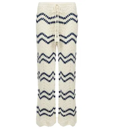 Anna Kosturova Nautical crochet cotton wide-leg pants | Thumbnail 1 Anna Kosturova Nautical crochet cotton wide-leg pants | Thumbnail 1