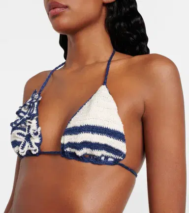 Anna Kosturova Gabrielle crochet cotton bikini top | Thumbnail 2 Anna Kosturova Gabrielle crochet cotton bikini top | Thumbnail 2