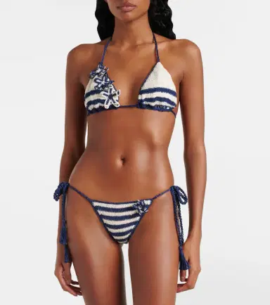 Anna Kosturova Gabrielle crochet cotton bikini top | Thumbnail 3 Anna Kosturova Gabrielle crochet cotton bikini top | Thumbnail 3
