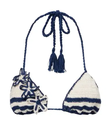 Anna Kosturova Gabrielle crochet cotton bikini top | Thumbnail 1 Anna Kosturova Gabrielle crochet cotton bikini top | Thumbnail 1