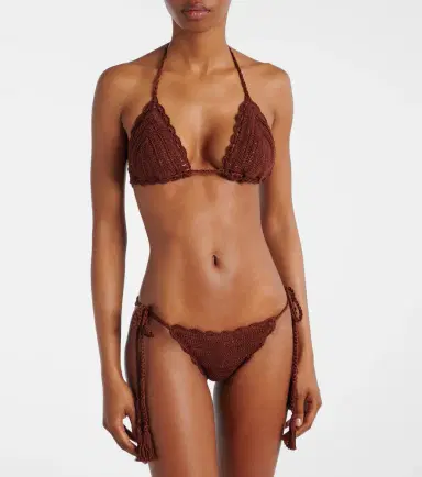 Anna Kosturova Crochet cotton bikini bottom | Thumbnail 3 Anna Kosturova Crochet cotton bikini bottom | Thumbnail 3