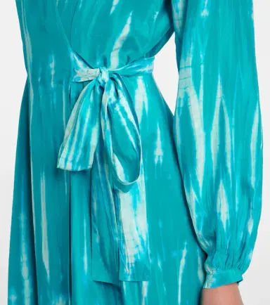 Anna Kosturova Tie-dye silk wrap dress | Thumbnail 2 Anna Kosturova Tie-dye silk wrap dress | Thumbnail 2
