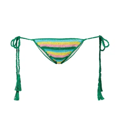 Anna Kosturova Crochet striped cotton bikini bottoms | Thumbnail 1 Anna Kosturova Crochet striped cotton bikini bottoms | Thumbnail 1