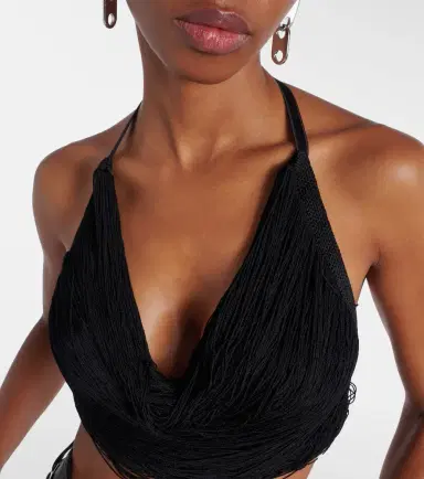The Attico Fringed halterneck bralette | Thumbnail 5 The Attico Fringed halterneck bralette | Thumbnail 5