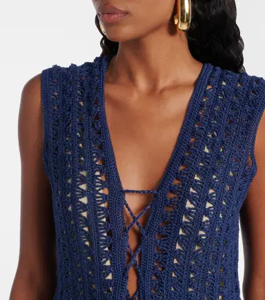 Anna Kosturova Crocheted cotton minidress | Thumbnail 2 Anna Kosturova Crocheted cotton minidress | Thumbnail 2