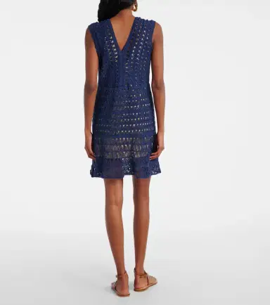 Anna Kosturova Crocheted cotton minidress | Thumbnail 4 Anna Kosturova Crocheted cotton minidress | Thumbnail 4