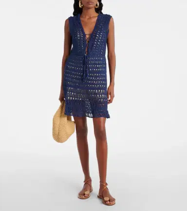 Anna Kosturova Crocheted cotton minidress | Thumbnail 5 Anna Kosturova Crocheted cotton minidress | Thumbnail 5