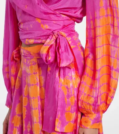 Anna Kosturova Tie-dye silk wrap top | Thumbnail 2 Anna Kosturova Tie-dye silk wrap top | Thumbnail 2