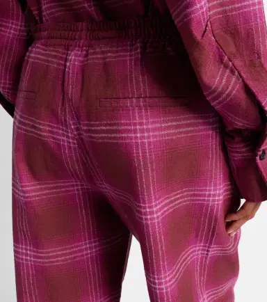 The Attico Checked cotton flannel sweatpants | Thumbnail 3 The Attico Checked cotton flannel sweatpants | Thumbnail 3