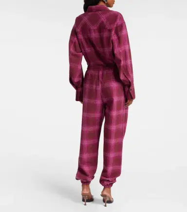 The Attico Checked cotton flannel sweatpants | Thumbnail 4 The Attico Checked cotton flannel sweatpants | Thumbnail 4