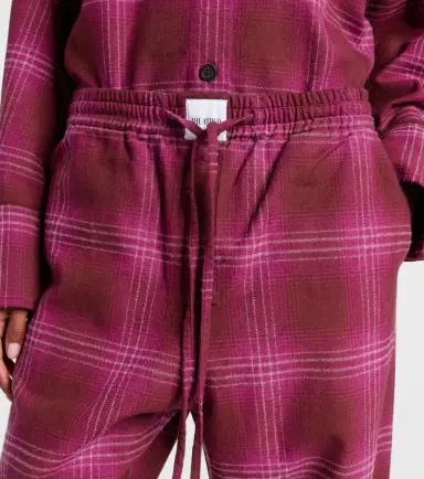 The Attico Checked cotton flannel sweatpants | Thumbnail 6 The Attico Checked cotton flannel sweatpants | Thumbnail 6
