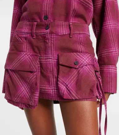 The Attico Fay cotton and wool-blend miniskirt | Thumbnail 2 The Attico Fay cotton and wool-blend miniskirt | Thumbnail 2