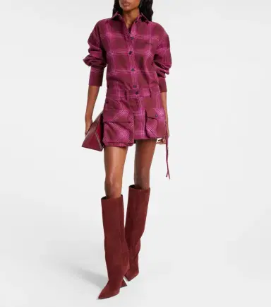 The Attico Fay cotton and wool-blend miniskirt | Thumbnail 3 The Attico Fay cotton and wool-blend miniskirt | Thumbnail 3