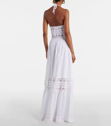 Anna Kosturova Filigree crochet halterneck maxi dress | Thumbnail 3 Anna Kosturova Filigree crochet halterneck maxi dress | Thumbnail 3