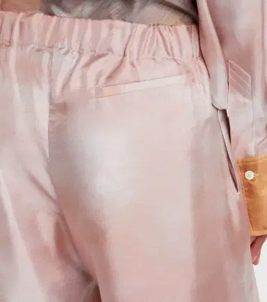 The Attico Printed silk twill palazzo pants | Thumbnail 3 The Attico Printed silk twill palazzo pants | Thumbnail 3
