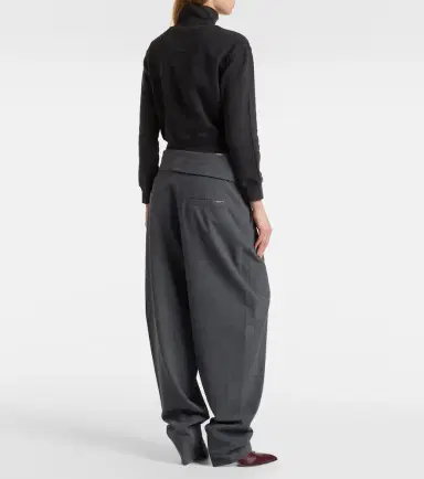 The Attico Cropped cotton sweatshirt | Thumbnail 2 The Attico Cropped cotton sweatshirt | Thumbnail 2