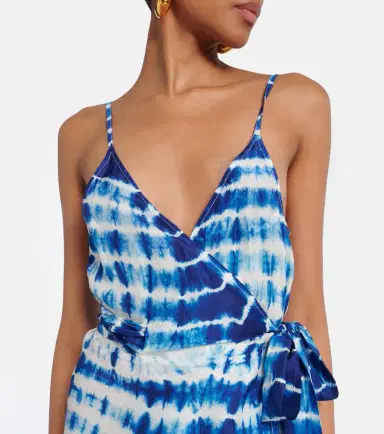 Anna Kosturova Tie-dye silk wrap dress | Thumbnail 3 Anna Kosturova Tie-dye silk wrap dress | Thumbnail 3