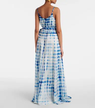 Anna Kosturova Tie-dye silk wrap dress | Thumbnail 4 Anna Kosturova Tie-dye silk wrap dress | Thumbnail 4