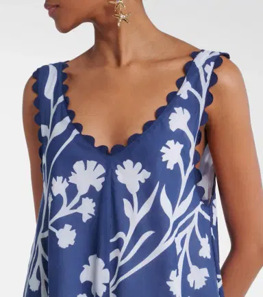 JULIET DUNN Floral scalloped cotton minidress | Thumbnail 3 JULIET DUNN Floral scalloped cotton minidress | Thumbnail 3