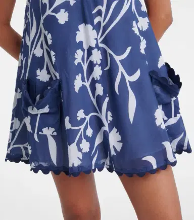 JULIET DUNN Floral scalloped cotton minidress | Thumbnail 5 JULIET DUNN Floral scalloped cotton minidress | Thumbnail 5